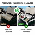 thumbnail image 4 of Golf Cart Seat Covers for 2 Seater, Christmas Soft Microfiber Cart Seat Towel Blanket, Winter Snowflake Snowman Pine Tree Absorbent Breathable Non Slip Bench Seats Protector for Golf Course 51"x31", 4 of 9