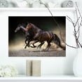 thumbnail image 1 of Design Art - Horses gallop in desert, 1 of 4