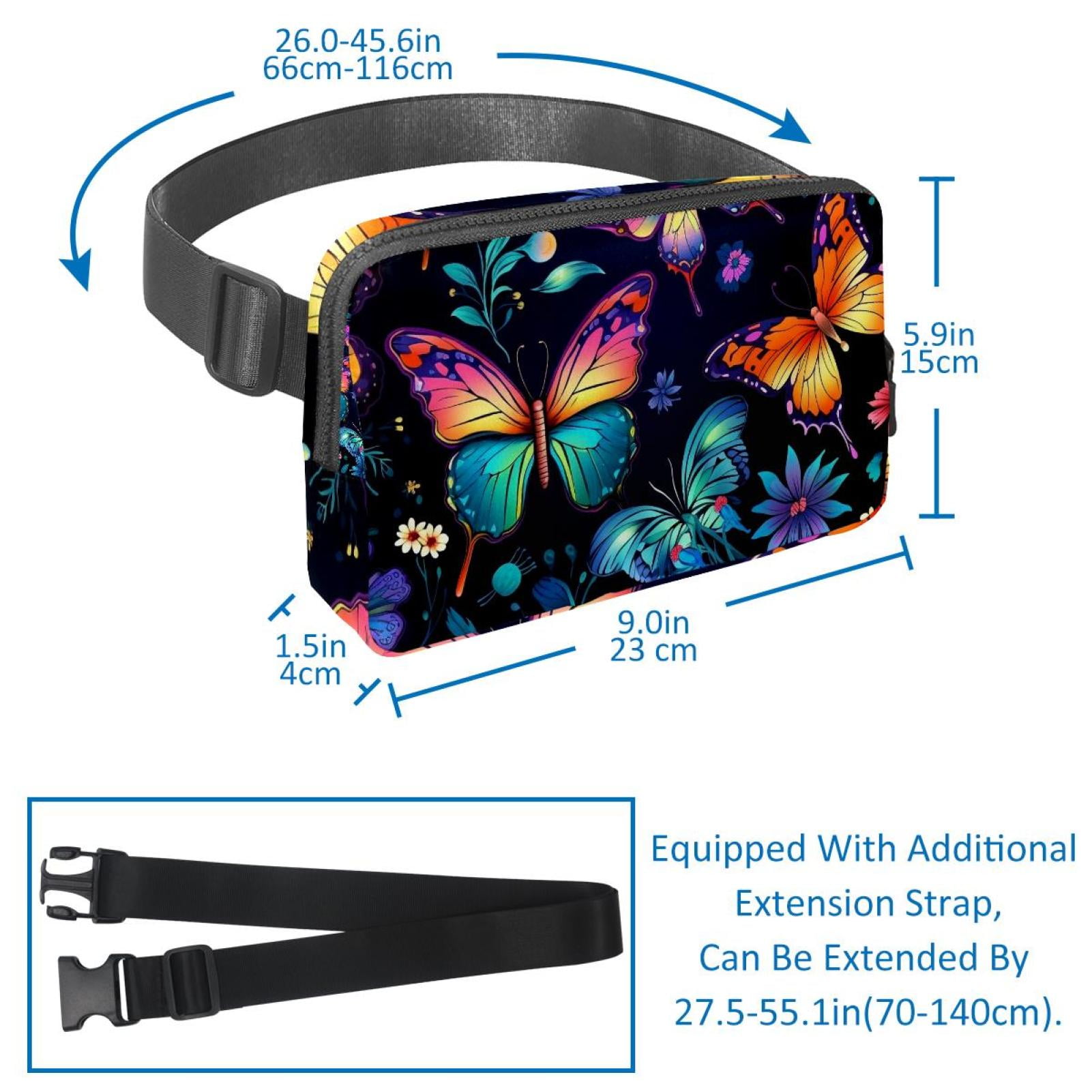 Penguin Lightweight Adjustable Running Belt with Extension Strap - Unisex Fanny Bag Crossbody Bag Cross Body Bag