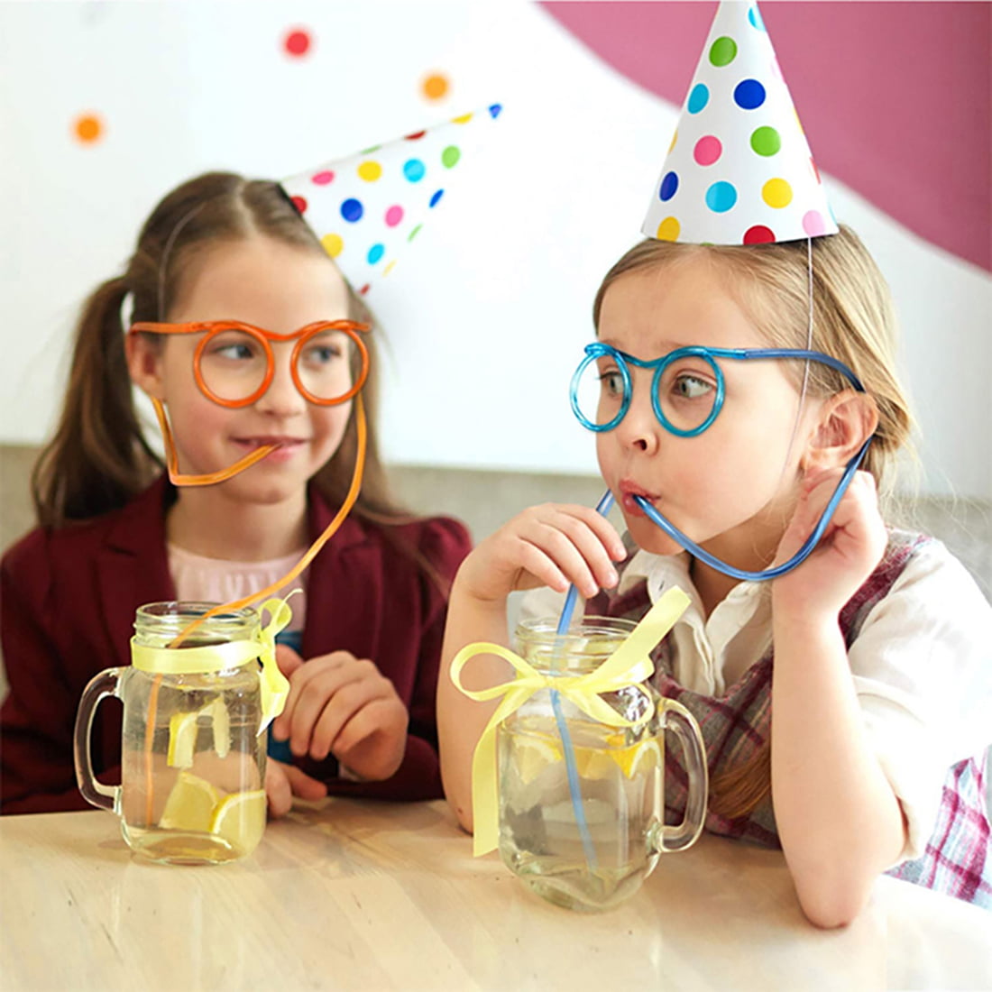 Novelty Drinking Glasses Straws , Crazy Drinking Straw , Kids DIY