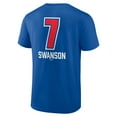 thumbnail image 3 of Men's Dansby Swanson Royal Chicago Cubs Fastball Player Name & Number T-Shirt, 3 of 3
