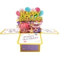 thumbnail image 2 of Funny Happy Birthday Pop Up Card, Sweet 3D Birthday Gift Box with Envelopes for Adults and Kids, 2 of 9