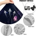 thumbnail image 6 of Xoenoiee Galaxy Butterfly Moon Rose Flower Pattern Gaming Chair Cover Set, Stretchable Game Chair Slipcovers with 2 Armrest Covers, Scratch-Proof Gamer Desk Chair Covers for Computer Office Seat, 6 of 7