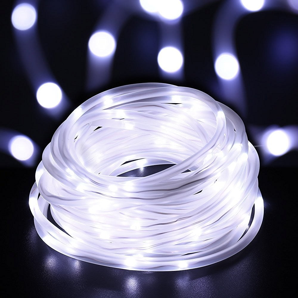 39.37ft Solar Powered String Lights Outdoor 100 LED Fairy Rope Lamp Decor Lights 