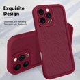 thumbnail image 3 of Funda de teléfono MZELQ para iPhone 16 Pro de silicona a prueba de golpes - Rojo, 3 of 6