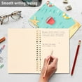 thumbnail image 4 of FORMRS 1-Subject Spiral Notebook 8" x 5" College Ruled 60 Refillable Sheet A5 Hard Cover, 2 Pack, Blue Beach Pattern, 4 of 7