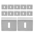 thumbnail image 1 of TABLZONE 12Pcs Glass Clamp Bathroom Mirror Clips Silver Heavy Duty Stable Support Prevents Sliding, 1 of 8