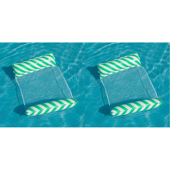 Peggybuy Floating Bed Inflatable Mattress Swimming Pool Beach Water Lounges (Green)