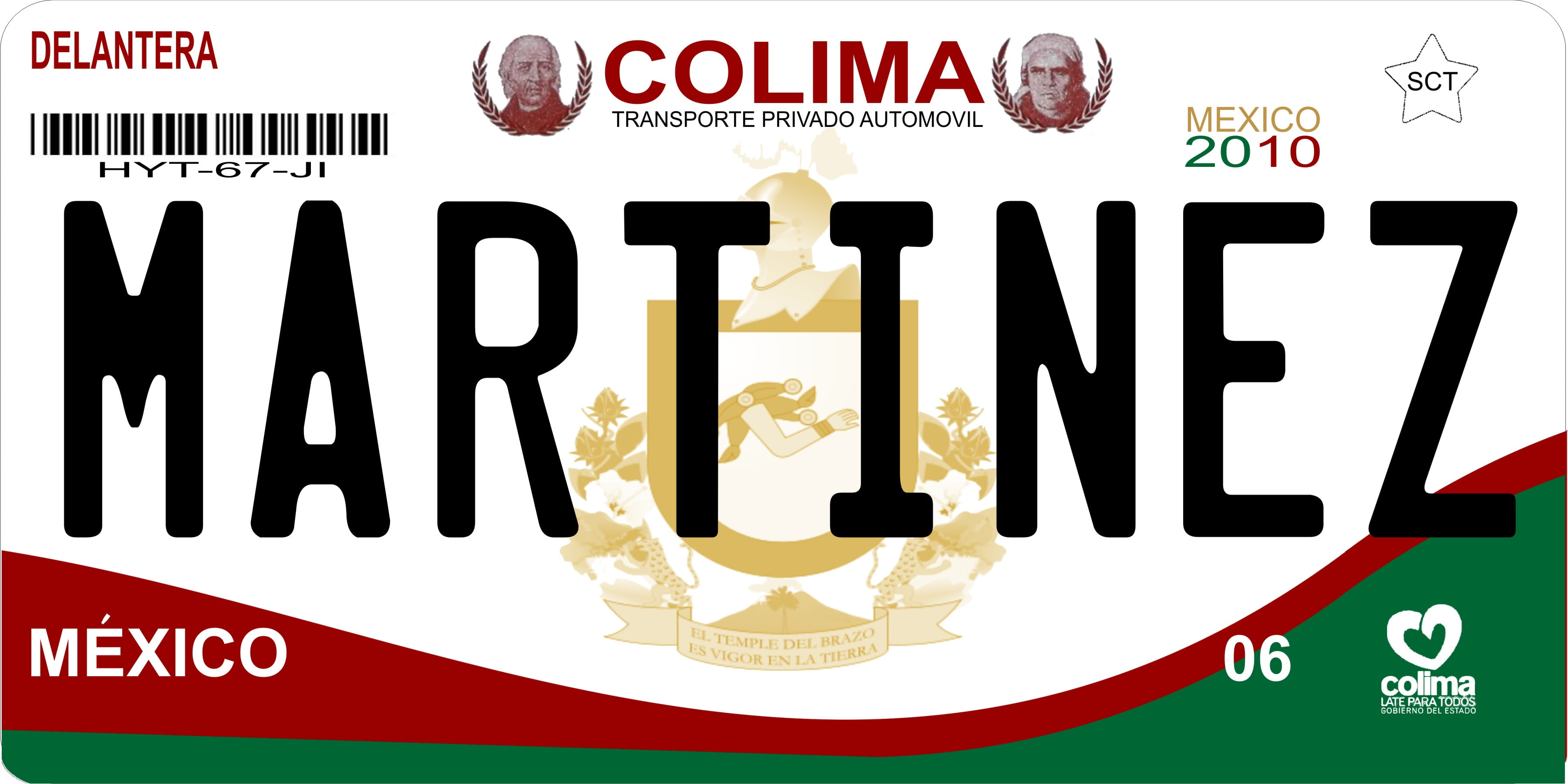 Mexico Colima Photo License Plate Free Personalization On This Plate Mexico Colima Photo License Plate Free Personalization On This Plate