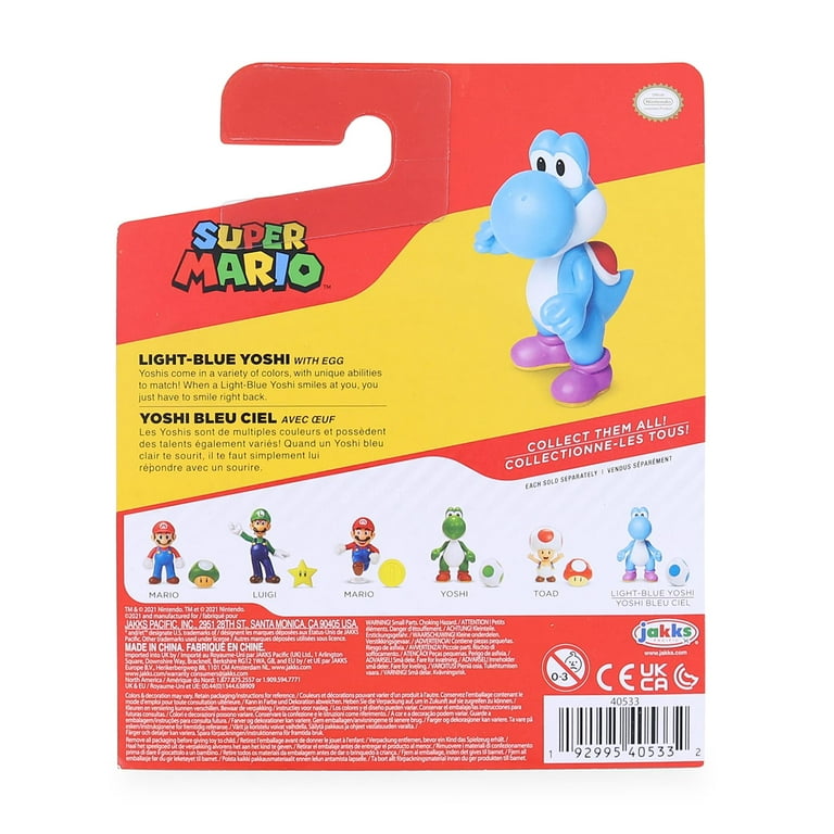 青龍　yoshi. World of Nintendo Wave 27 Light Blue Yoshi Mini Figure (with