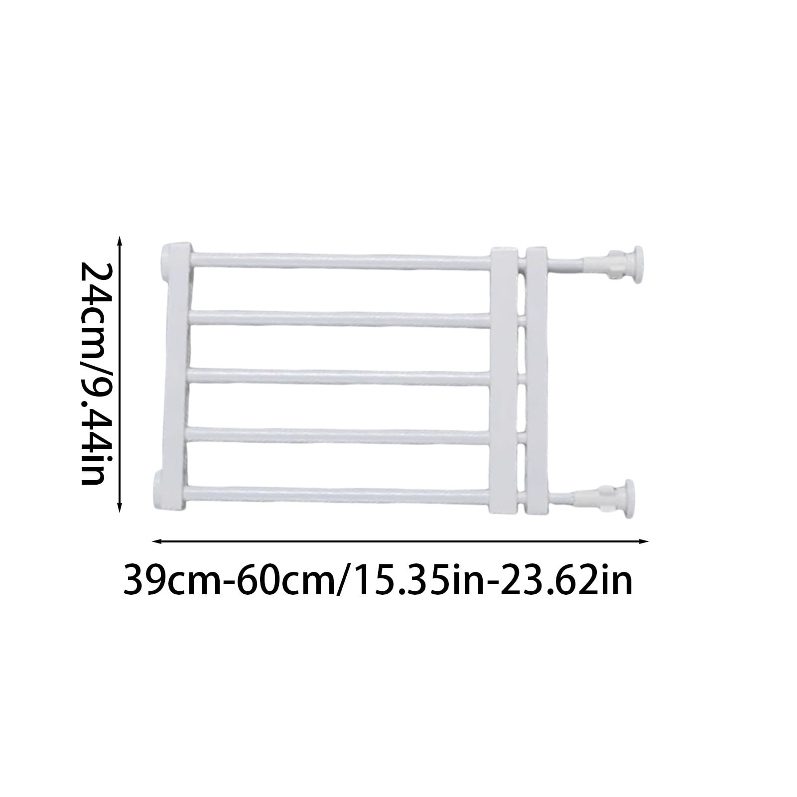 KMWGRE Adjustable Pet Door and Enclosure Indoor Barrier 15 to 23 Inches Wide for Dogs Cats Puppies Freestanding Sports Pen White 24x60cm