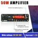 thumbnail image 2 of Amplificador Bluetooth 5.0 de 12 V CC y 50 W, Reproductor MP3, Decodificador, Radio FM, Módulo TF, USB, AUX de 3,5 mm, Receptor Bluetooth para Coche., 2 of 5