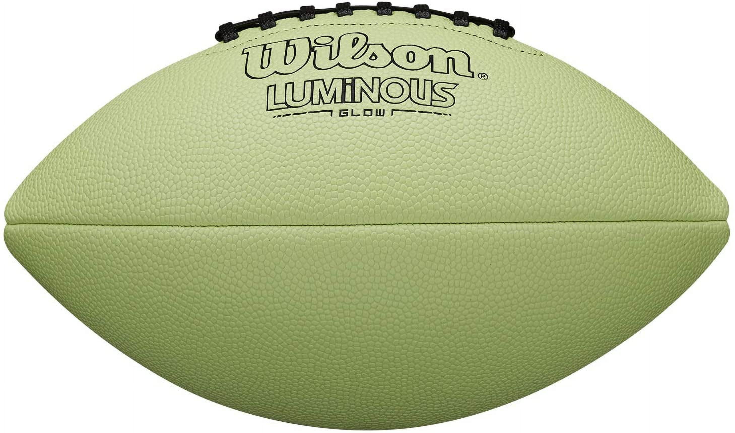 Wilson Luminous Glow Football - Junior Size, Green