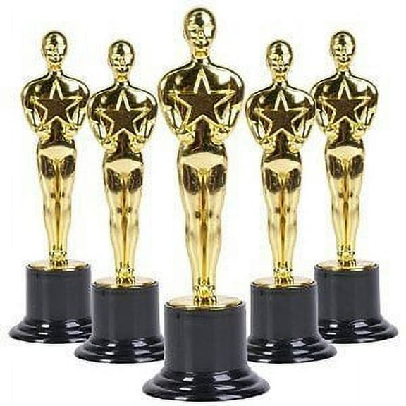 Rhode Island Novelty 6 inch Plastic Gold Movie Award Statue, One Per Order