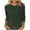 Army Green, variant on Scyoekwg 3/4 Length Sleeve Womens Tops Ribbed Knit Dress Shirts Crewneck Basic Sweater Tops Casual Loose Pullover (Dark Blue,M)