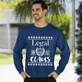 thumbnail image 3 of Christmas Sweatshirt, Legal Claus Funny Christmas Sweatshirt, Witty Lawyer Attorney Ugly Holiday Jumper, Festive Judge Paralegal Gift for Law Enthusiasts, 3 of 5