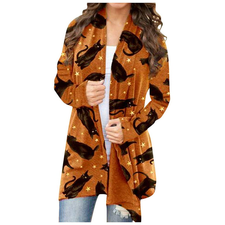 Tejiojio Fall Clothes Discounted Women Casual Knit Button Long Sleeve  Cashmere Thick Warm Hooded Cardigan Coat 