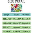 thumbnail image 2 of SKYSONIC Area Rug Cute Colorful Dinosaurs Leaves Nursery Rug Floor Mat Kids Playing Mat 5'x 3'3" (60 x 39 in) for Living Room Bedroom, 2 of 6
