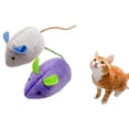 thumbnail image 4 of Cat Mouse Toy Plush 2PCS Cute Interactive Soft Kitten Teething Toy Cat Chew Toy, 4 of 10