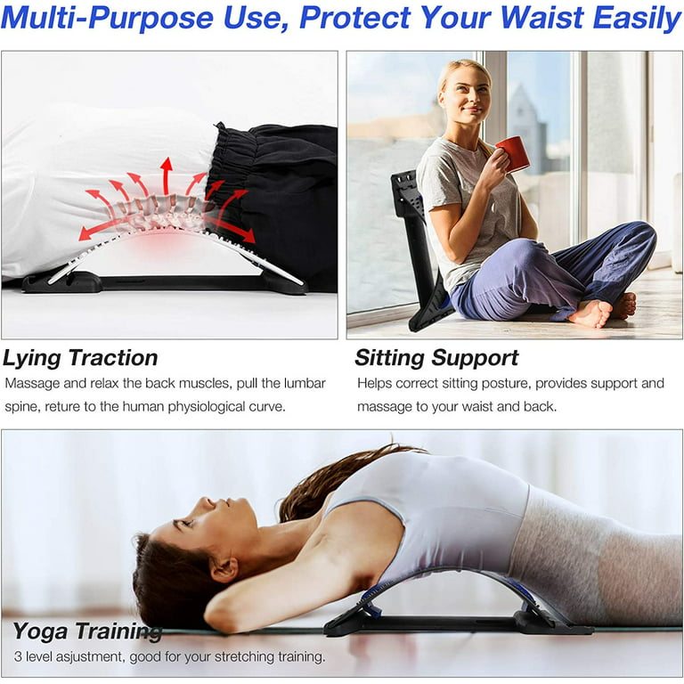 MOOCOO Back Stretcher for Back Pain Relief, Back Cracking Device