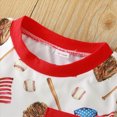 thumbnail image 5 of TOWED22 Toddler Baby Boy American Flag Clothes 4th of July Short Sleeve T-Shirt and Elastic Waist Shorts 2Pcs 6M-5T(Red,2-3 Y), 5 of 9