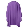 thumbnail image 4 of Chemise en Mousseline à Étages Mince Respirante Châle Mariée Robe Assortie Robe de Soirée Blouse Couleur Unie, 4 of 5