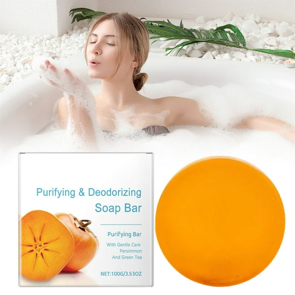Persimmon Soap Bar For Body 100G Helps Nonenal Japanese Natural Body Odor Soap For Men & Women,1 Soap Clearance