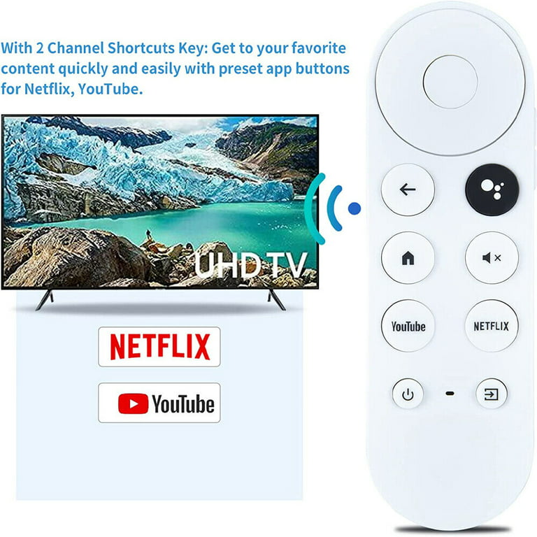 G9N9N Replace Voice Remote Control fit for 2020 Google Chromecast 4K TV  GA01920-US GA01923-US GA01919-US GA02463-US GA01409-US GA02464-US