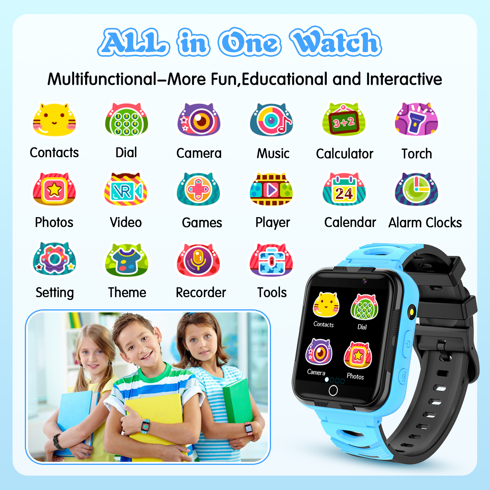 SZBXD Kids Smart Watch with SOS and Games photo 2