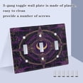 thumbnail image 3 of Purple Mystical Pattern Decorative Light Switch Plates Switch Cover Decorative Wall Plates Ideal for Living Room Kitchen Bedroom and Study, 3 of 8