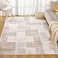 thumbnail image 3 of Lochas Soft Area Rug Fluffy Modern Flannel Rugs Floor Mat Carpet for Living Room Bedroom Home Decor,4'x6',Khaki, 3 of 7