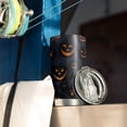 thumbnail image 3 of 20oz Tumblers Dark Blue Halloween Pumpkin Faces Stainless Steel Vacuum Insulated Double Wall Travel Tumbler Cups Mug with Lid and Straw,Cleaning Brush for Cold & Hot Drinks, 3 of 7