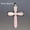 Rose Quartz, variant on Natural Chakra Crystal Cross Pendant Gems Stone Amulet Energy Reiki Healing Gift-Rose Quartz
