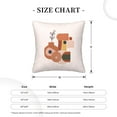 thumbnail image 4 of Square Throw Pillow Covers with Core, Abstract Aesthetic Pattern Pink Pillows for Sofa Beds, 18"x18", 4 of 9