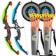 thumbnail image 1 of Juego de juguetes de tiro con arco y flecha TEMI Kids con 2 arcos y 20 ventosas, 1 of 4