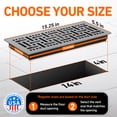 thumbnail image 4 of 4x14 Floor Vent Covers Floor Register with Mesh Cover Trap, Heat and Air, Walkable Metal Floor Register for HVAC Duct, Basketweave, Light Grey, 4 of 7