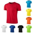 thumbnail image 4 of Men Quick-drying Short Sleeve Sports T-shirt Fitness Running Breathable Tops, 4 of 9