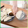 thumbnail image 2 of Holzlrgus Dumpling Maker Mold, 3.8 Inch Dumplings Maker Machine Empanadas Press, Stainless Steel Pierogi Cutter Press, Kitchen Gadget for Chinese Wonton Dough Ravioli Pot Sticker Molds, 2 of 7