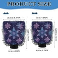 thumbnail image 3 of Microfiber Car Wash Gloves With Chenille & Polyester Terry Scratch-Free Cleaning Elastic Cuffs Blue Purple Snowflake, 3 of 8