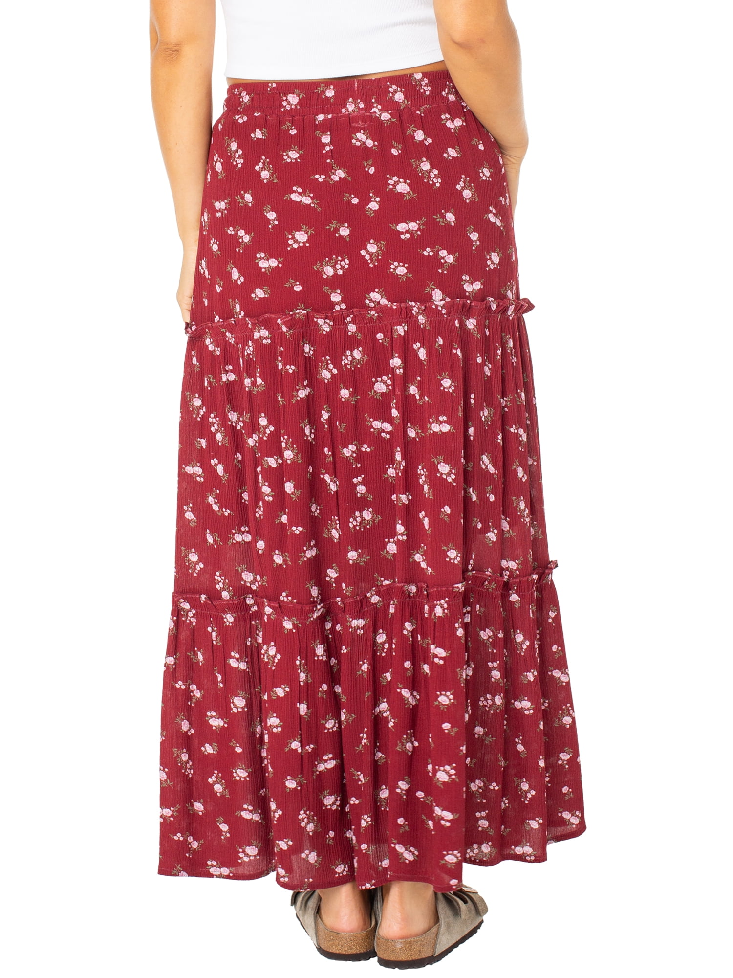 Celebrity Pink Long Tiered Skirt, Women's & Women's Plus