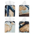 thumbnail image 2 of Sikiie Airplane World Map Adventure Leather Tissue Box Cover Square, tissue box holder - 5.2”x5.2”x5.2”, 2 of 7