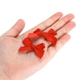 thumbnail image 3 of Uxcell 20Pcs Mini Ribbon Bow 1.5" Mini Fabric Satin Ribbon Flower Bows for Craft DIY Wedding Birthday Party Red, 3 of 6