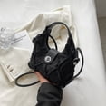 thumbnail image 6 of Women Shoulder Bag Metal Locking Buckle Reinforced Shoulder Strap Large Capacity Casual Stylish Women Shoulder Handbag Black Free Size, 6 of 8