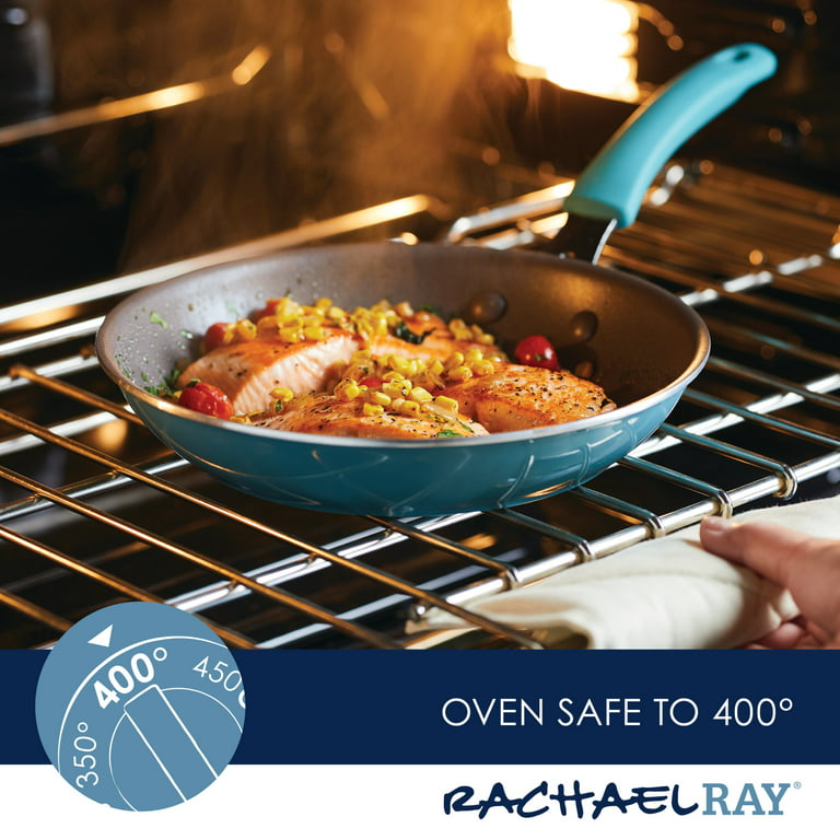Rachael Ray NITRO Cast Iron Roasting Lasagna Pan/Baking Dish,  Roaster/Rectangular, 9 Inch x 13 Inch, Agave Blue
