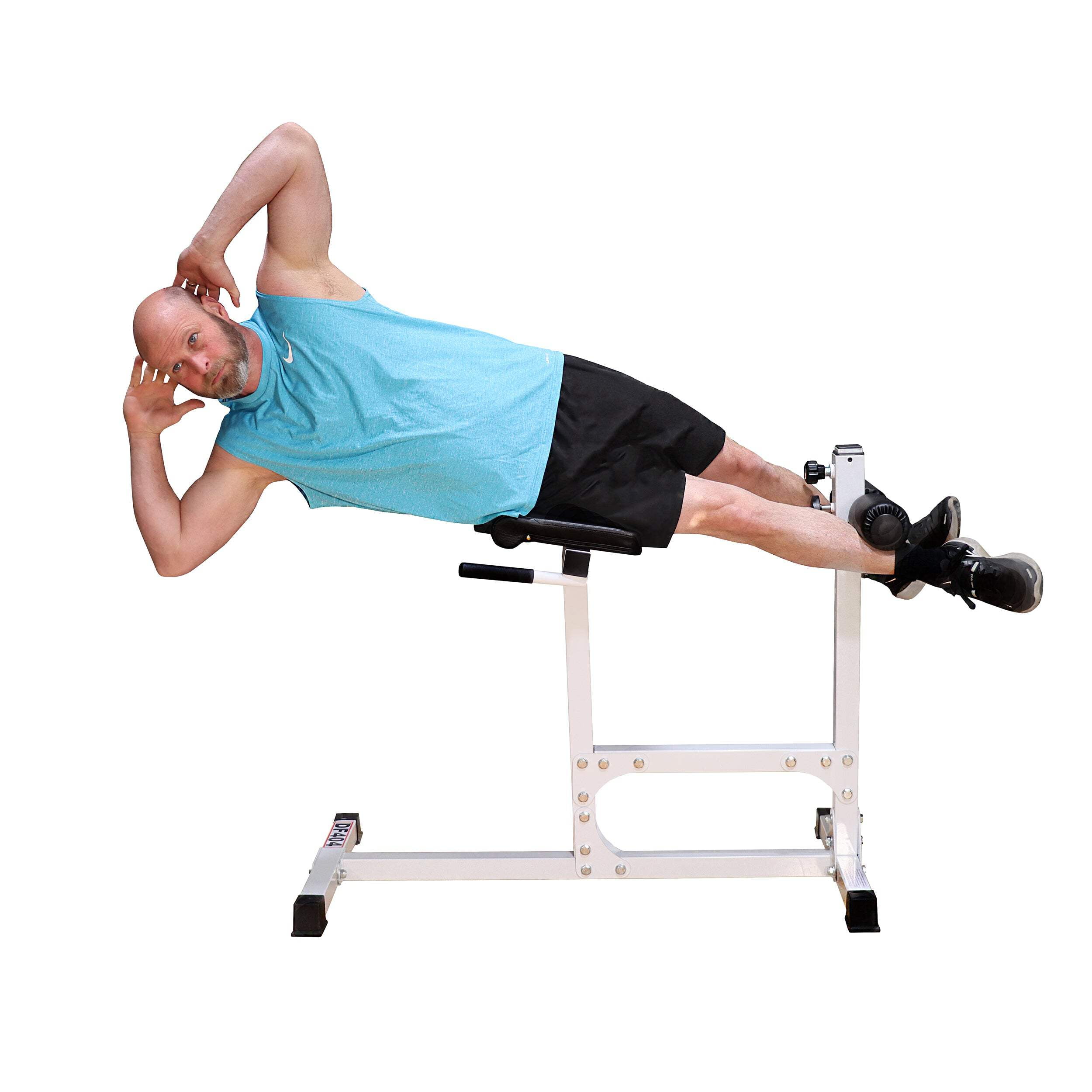 Deltech Fitness Adjustable Hyper Extension Bench with Maximum Weight of 400 lbs (DF404)