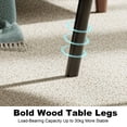 thumbnail image 5 of HDUTNGISN 24" Oval Side Table with Wooden Tray, Wood  End Table for Bedroom, Living Room , 5 of 14