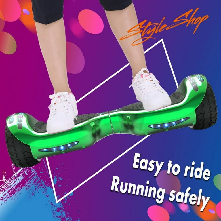 Free Shipping Hoverboard All Terrain LED Flash Wide All Terrian Wheel with Bluetooth Speaker Dual LED Light Self Balancing Wheel Electric Scooter Walmart