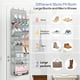 thumbnail image 2 of Organizador de zapatos MISSLO Over the Door, 20 pares, gris, 2 of 7