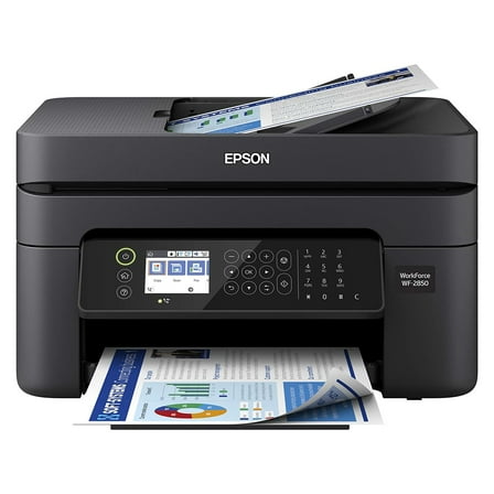 Epson Workforce WF-2850 Wireless All-in-One Printer with Scan, Copy, Fax