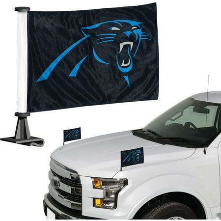 - Carolina Panthers Auto Ambassador Flag Set - No Size